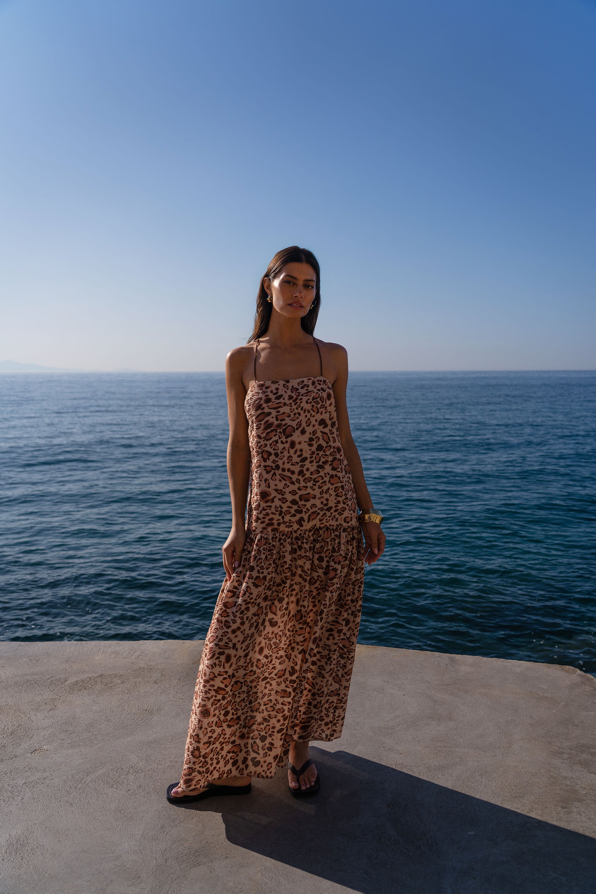 Kivari Paris Strappy Maxi Dress