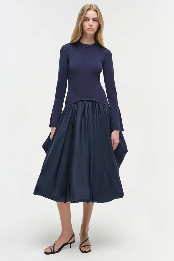 Simkhai Signature Kenlie Dress - Midnight Blue