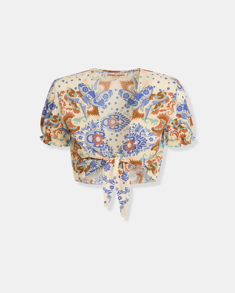 Emporio Sirenuse Poppy Top in Chimera Print