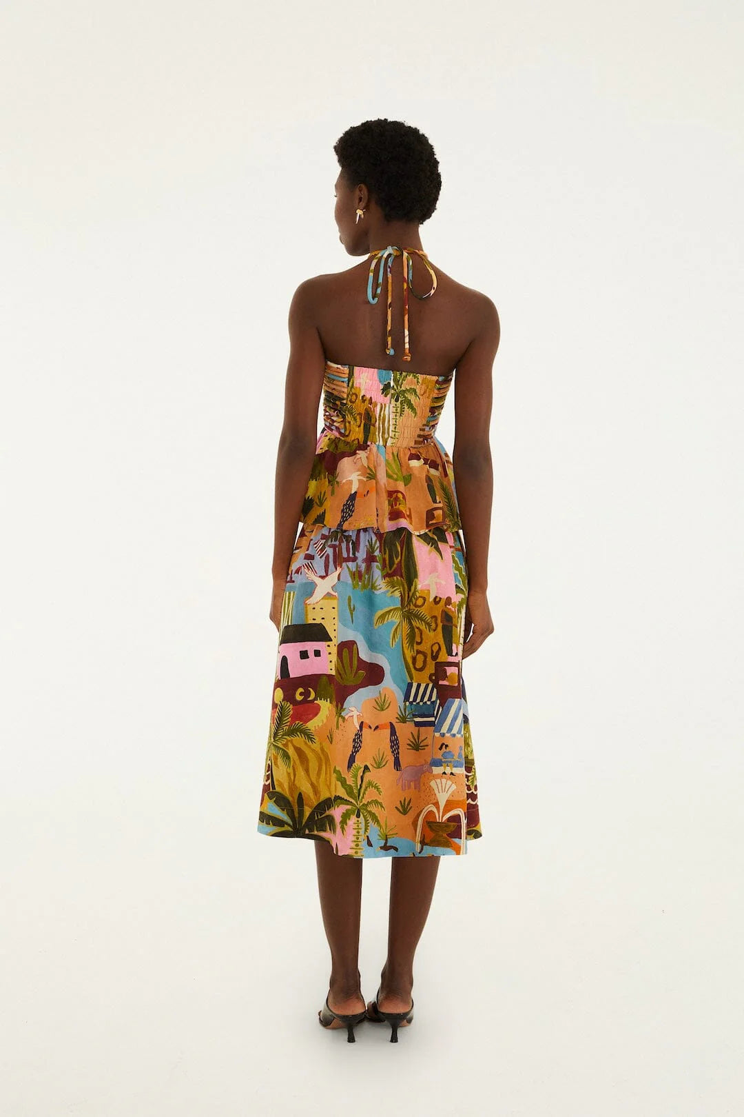 Farm Rio Multicolor Tropical Dress