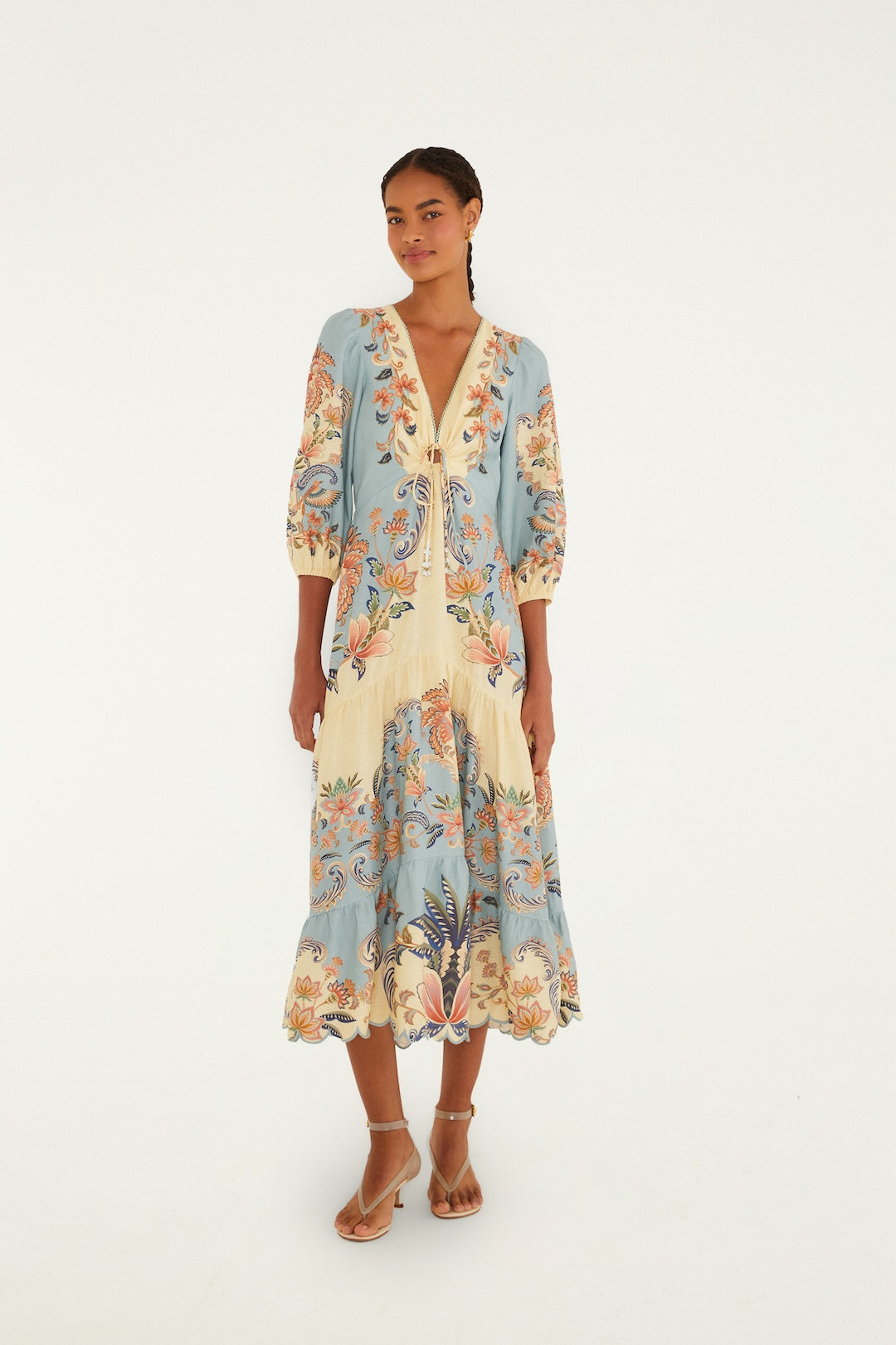 Farm Rio Boho Beauty Butter Maxi Dress