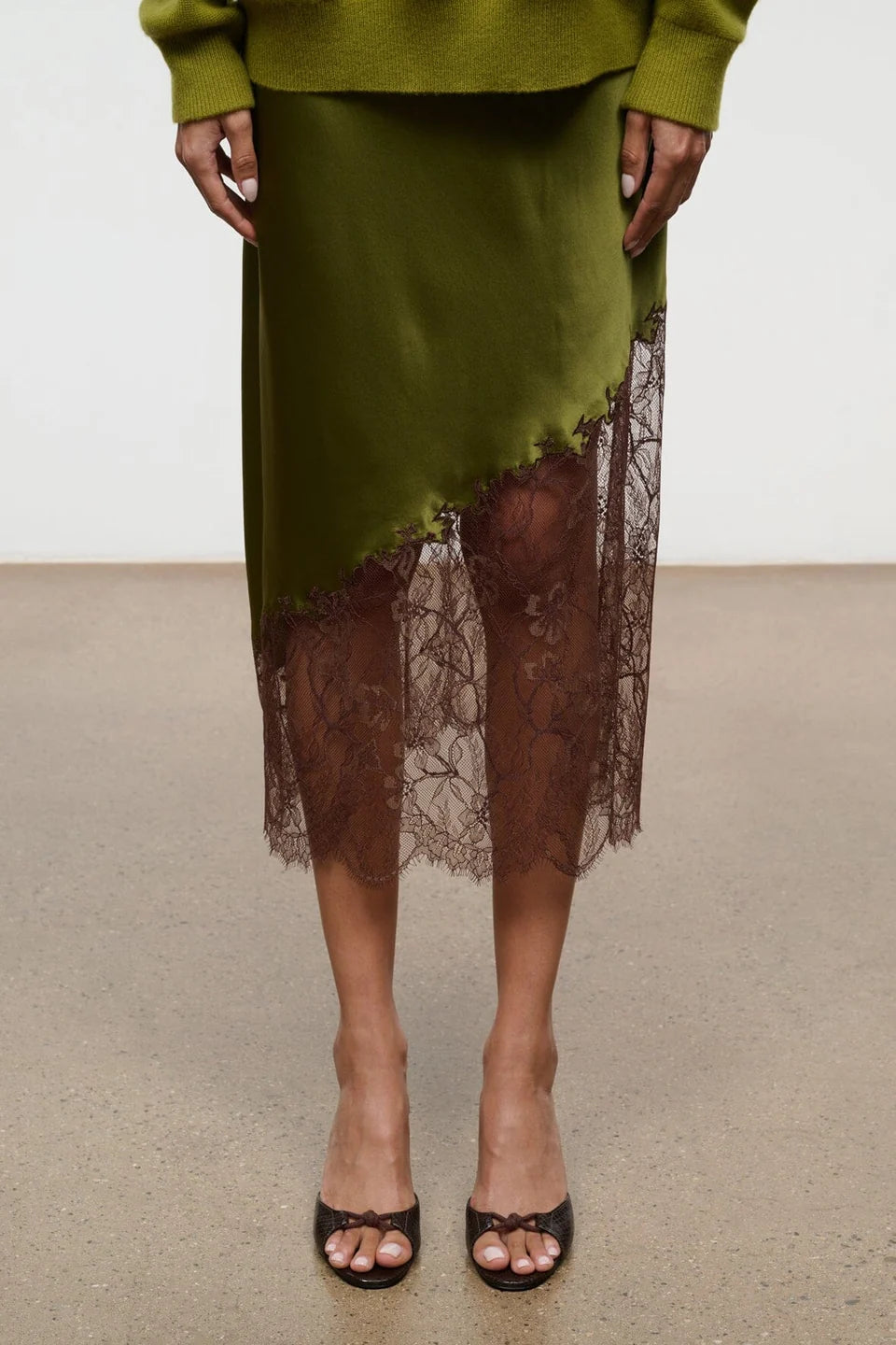 Staud Brynn Mule Espresso Snake