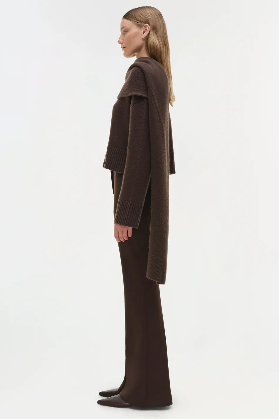 Simkhai Elson Wool Cashmere Scarf Sweater