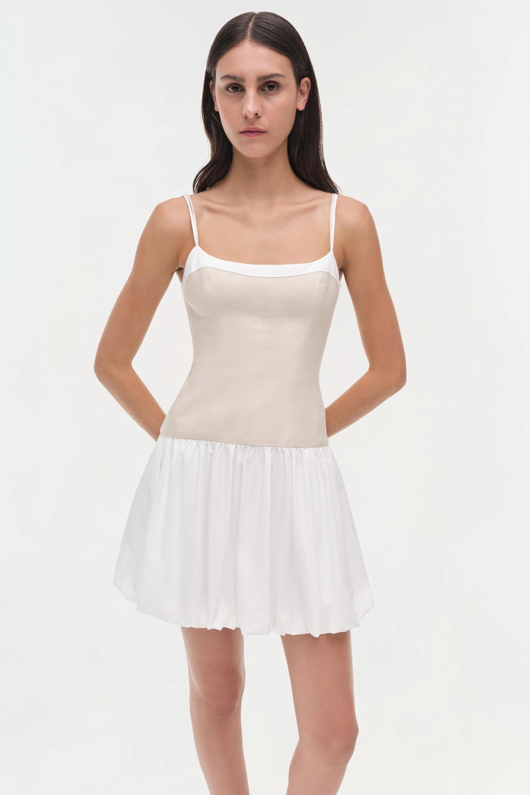 Simkhai Fifi Cotton Linen Mini Dress