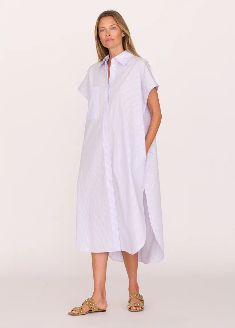 Secular Alba Dress - Lavender Stripe
