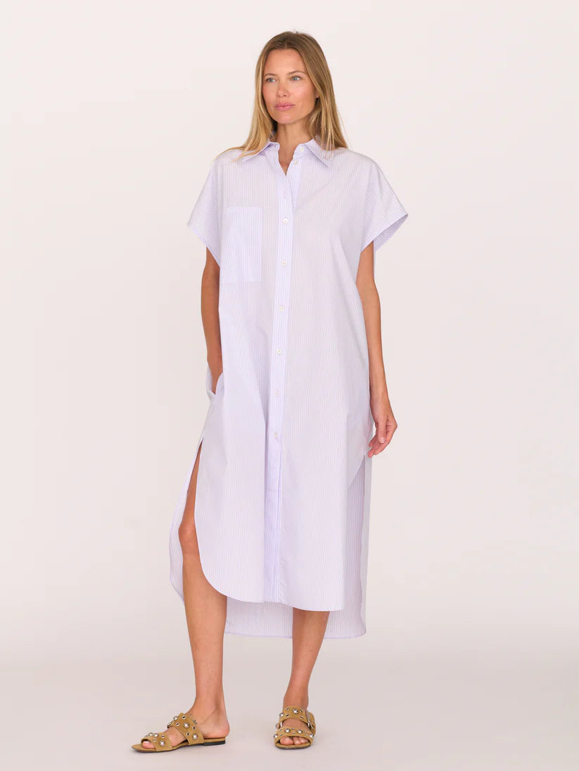 Secular Alba Dress - Lavender Stripe