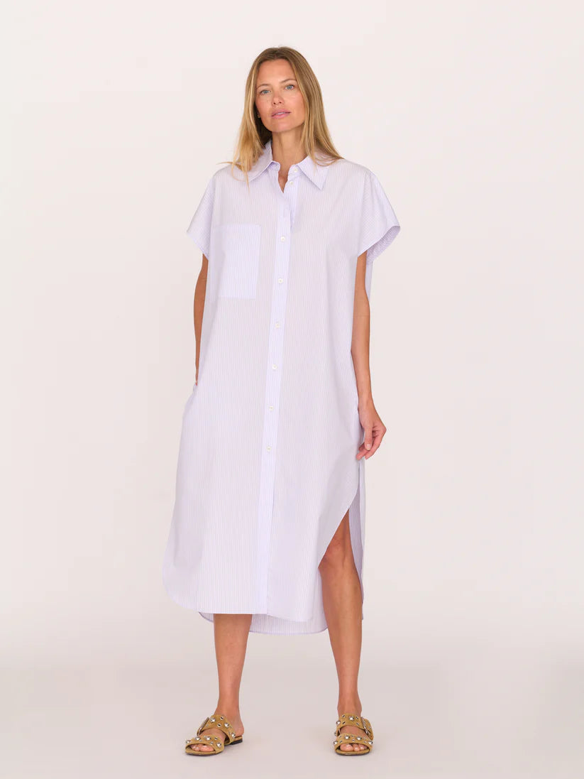 Secular Alba Dress - Lavender Stripe