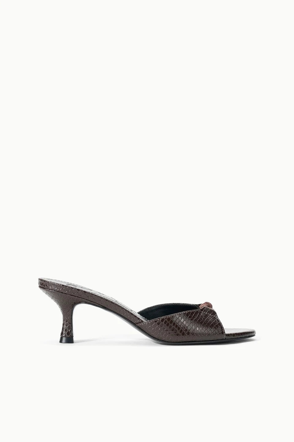 Staud Brynn Mule Espresso Snake