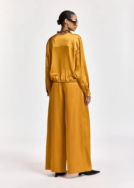Essential Antwerp draped wrap top with v-neck