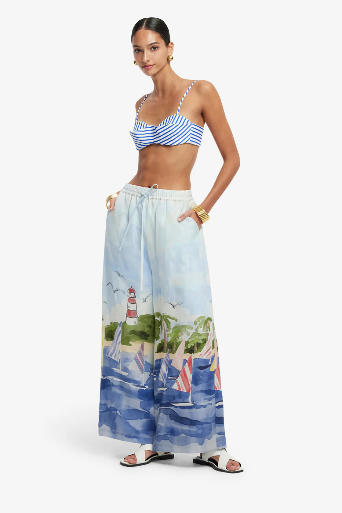 Leo Lin Jamie Wide Leg Pants