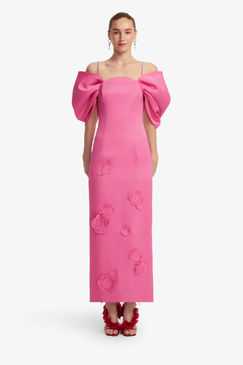 Leo Lin Arabella Appliqué Maxi Dress