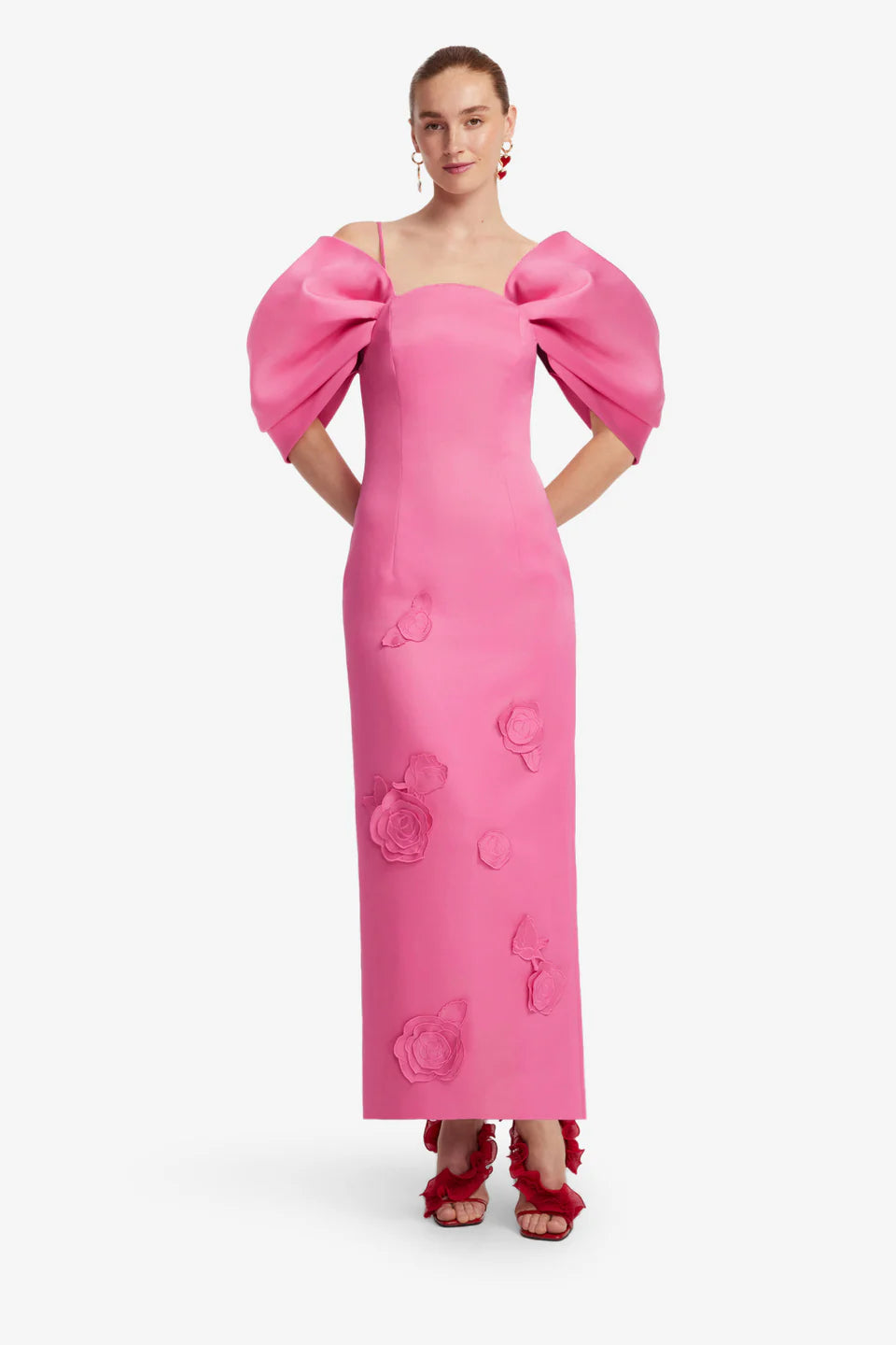 Leo Lin Arabella Appliqué Maxi Dress