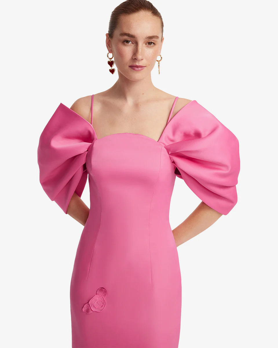 Leo Lin Arabella Appliqué Maxi Dress