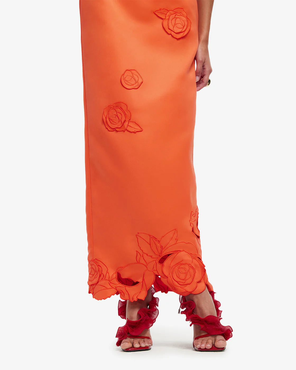 Leo Lin Kyra Appliqué Maxi Skirt
