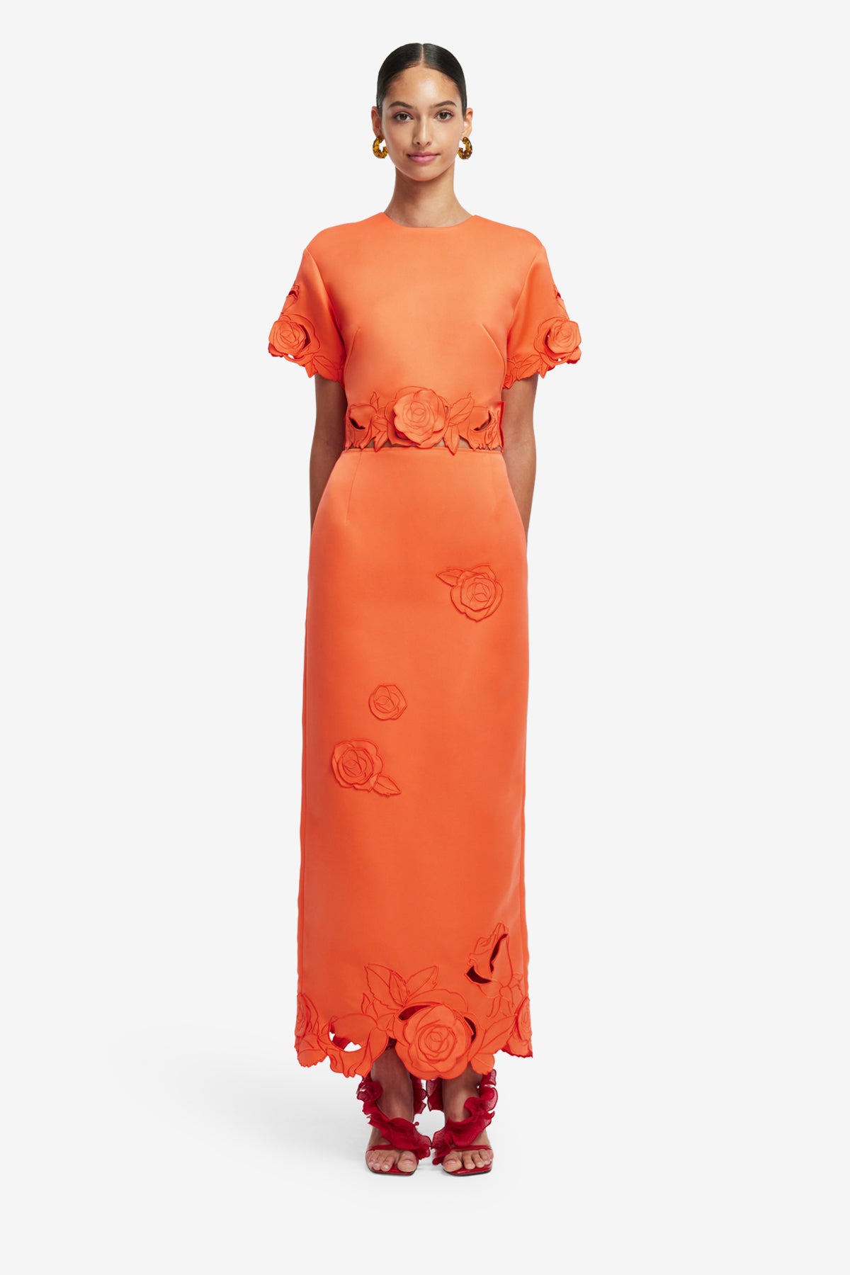 Leo Lin Kyra Appliqué Maxi Skirt