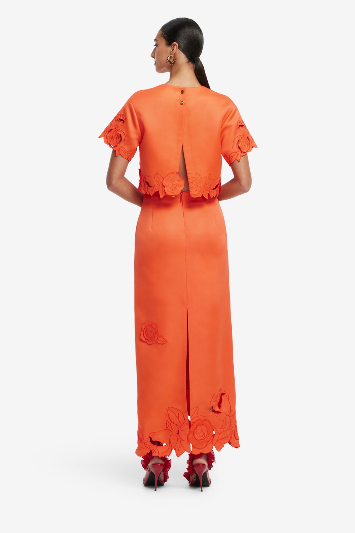 Leo Lin Kyra Appliqué Maxi Skirt