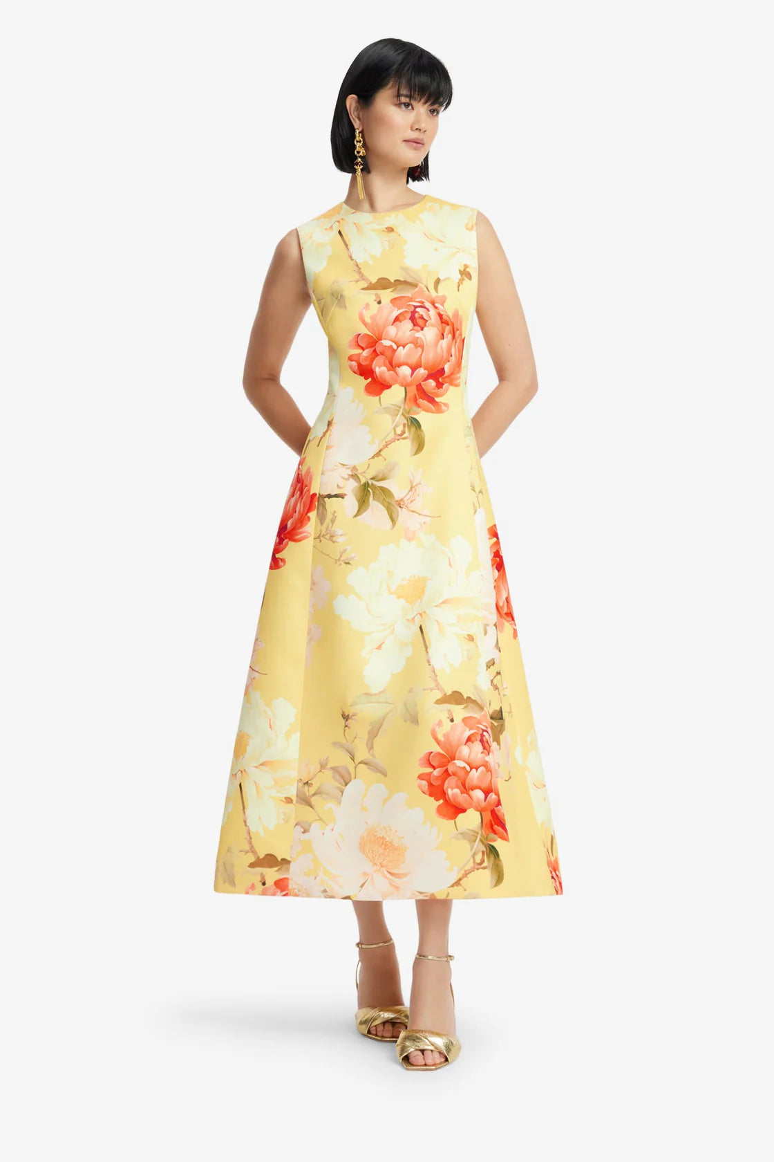 Leo Lin Cleo Sleeveless Midi Dress
