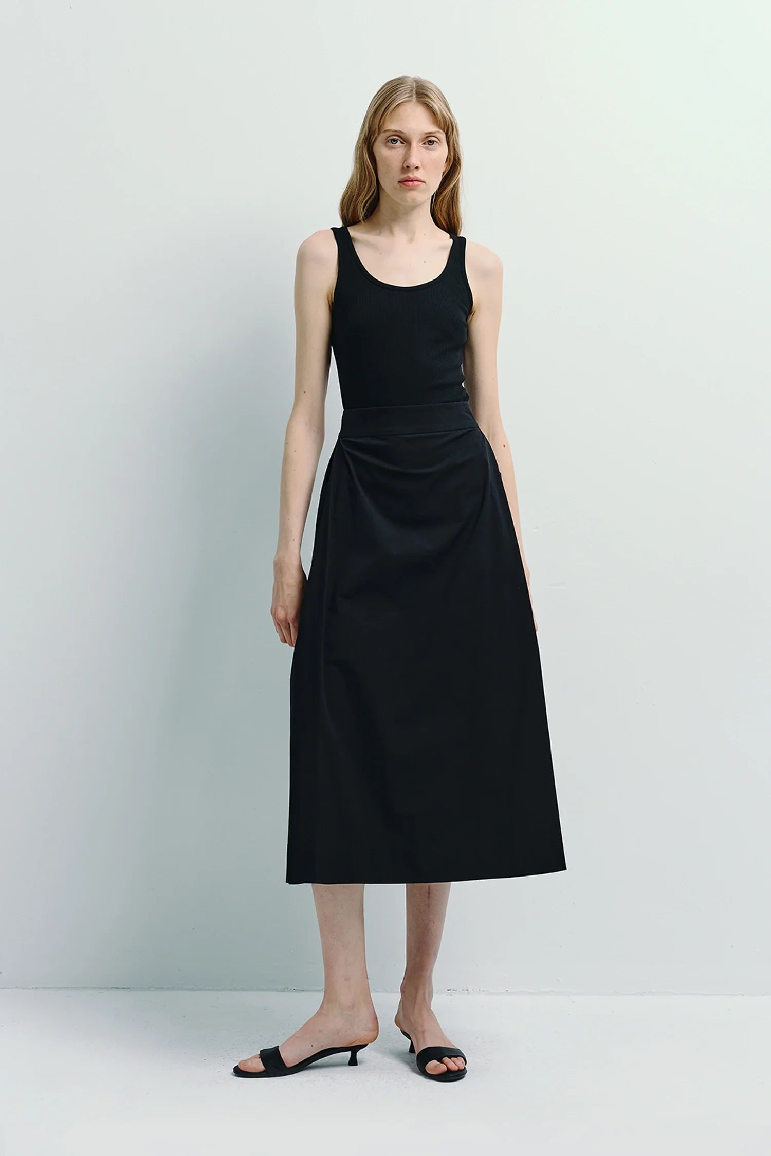 Rue Sophie Orléans Pocket Pleat Skirt