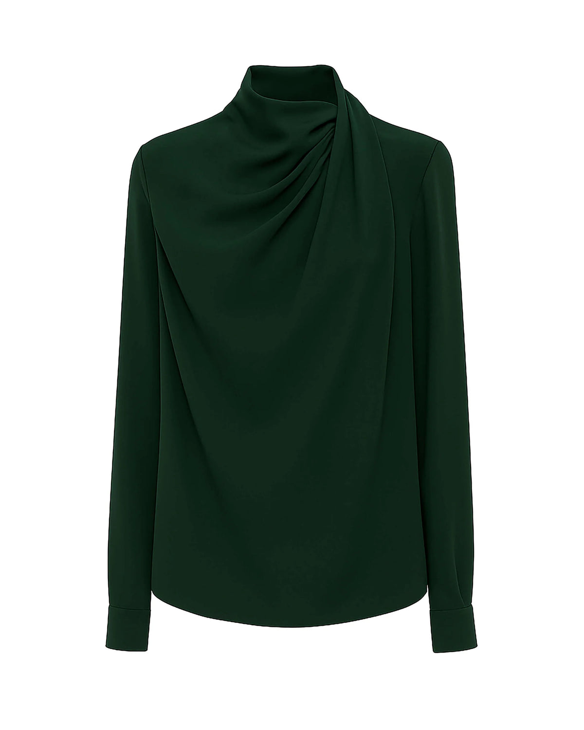 Beatrice B Draped Asymmetrical Blouse