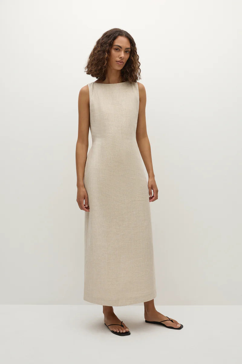 Faithfull Taylor Midi Dress Natural