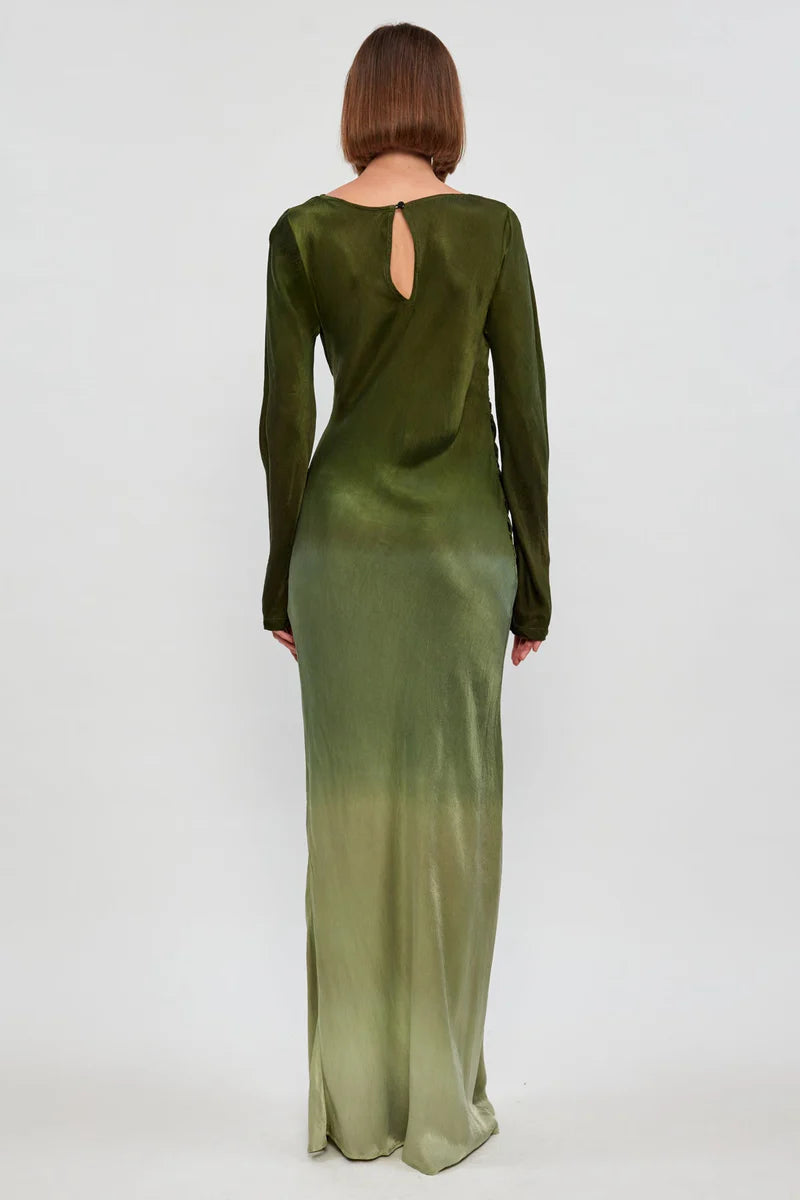 SWF Fluid Drape Maxi - Olive Merage