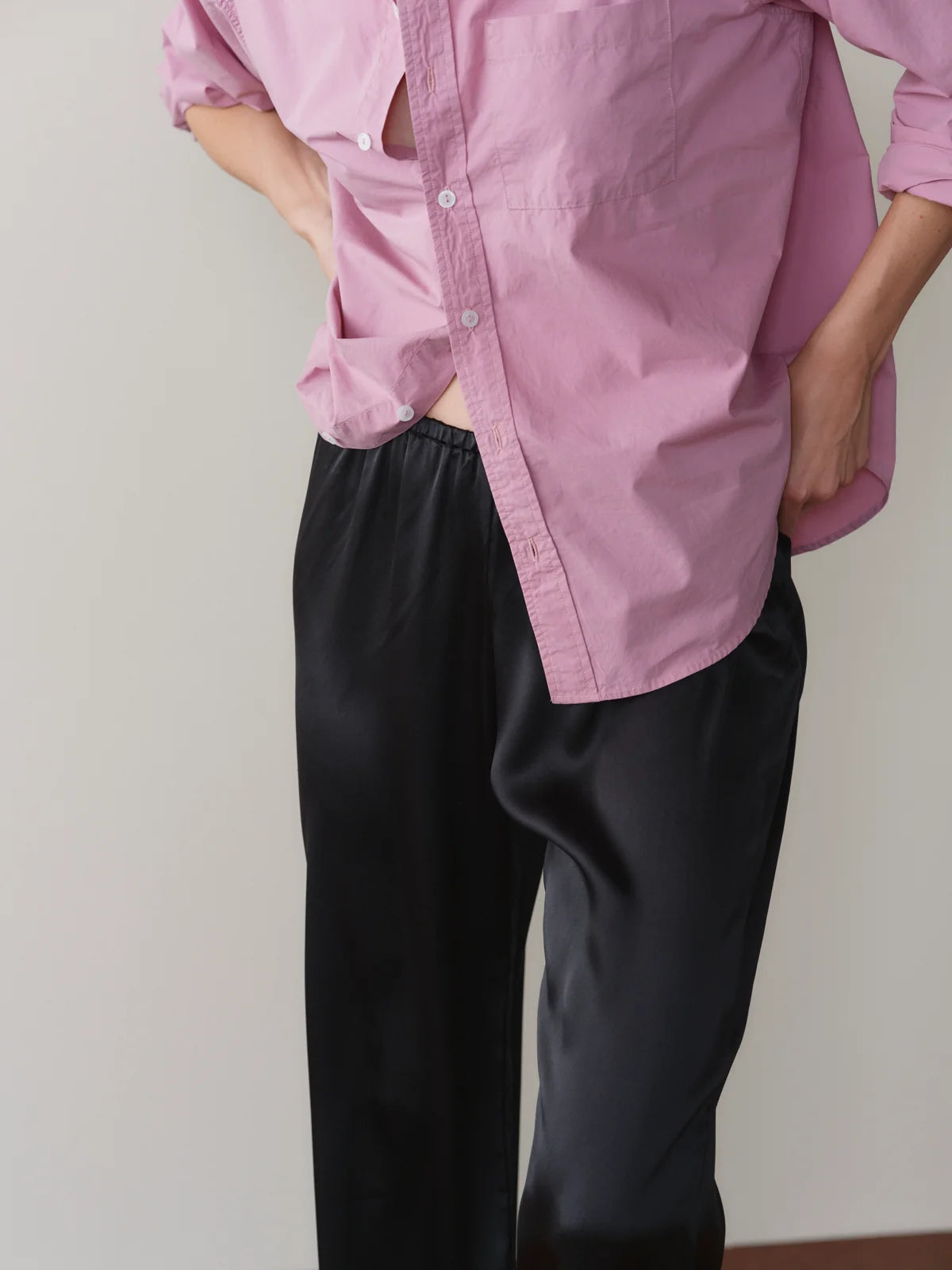 Donni Silk Ballon Pant - Black