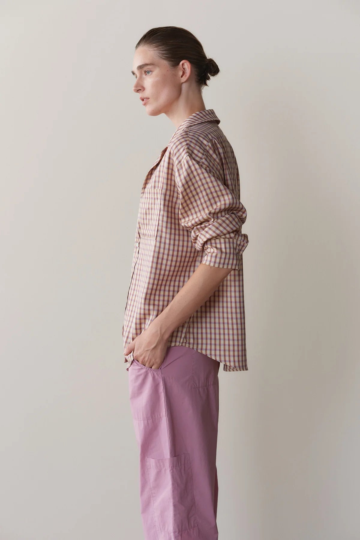 Donni Tencel Plaid Shirt
