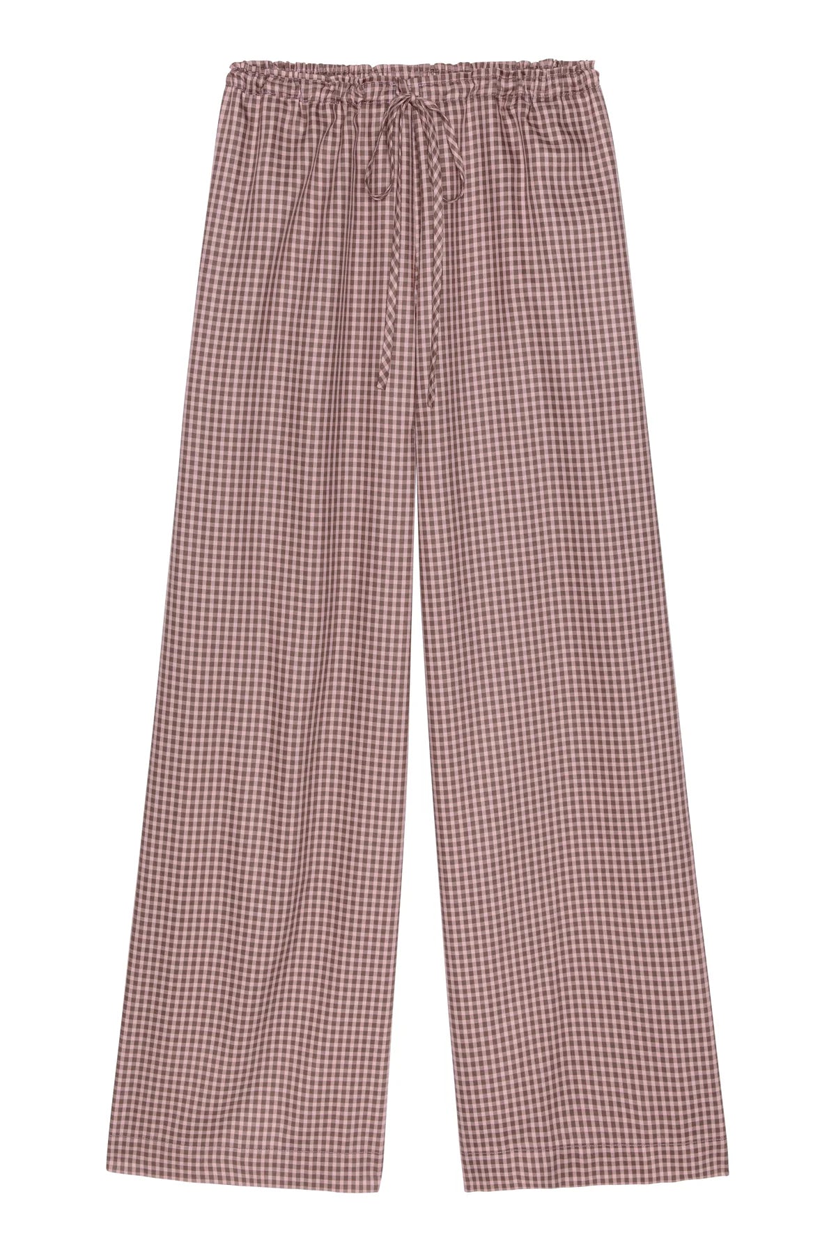 Donni Tencel Plaid Tie Pant