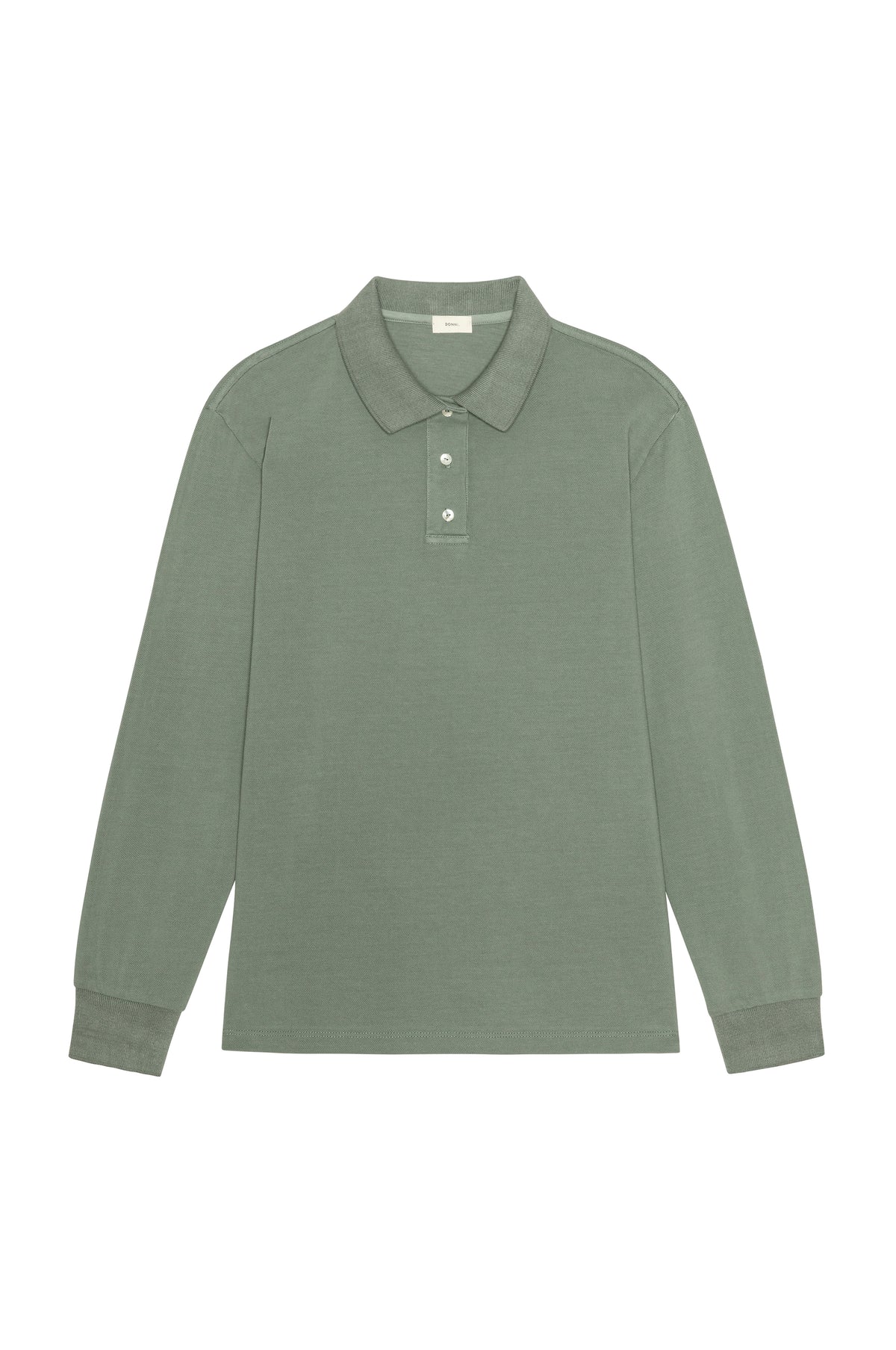 Donni Pique Longsleeve Polo - Sage