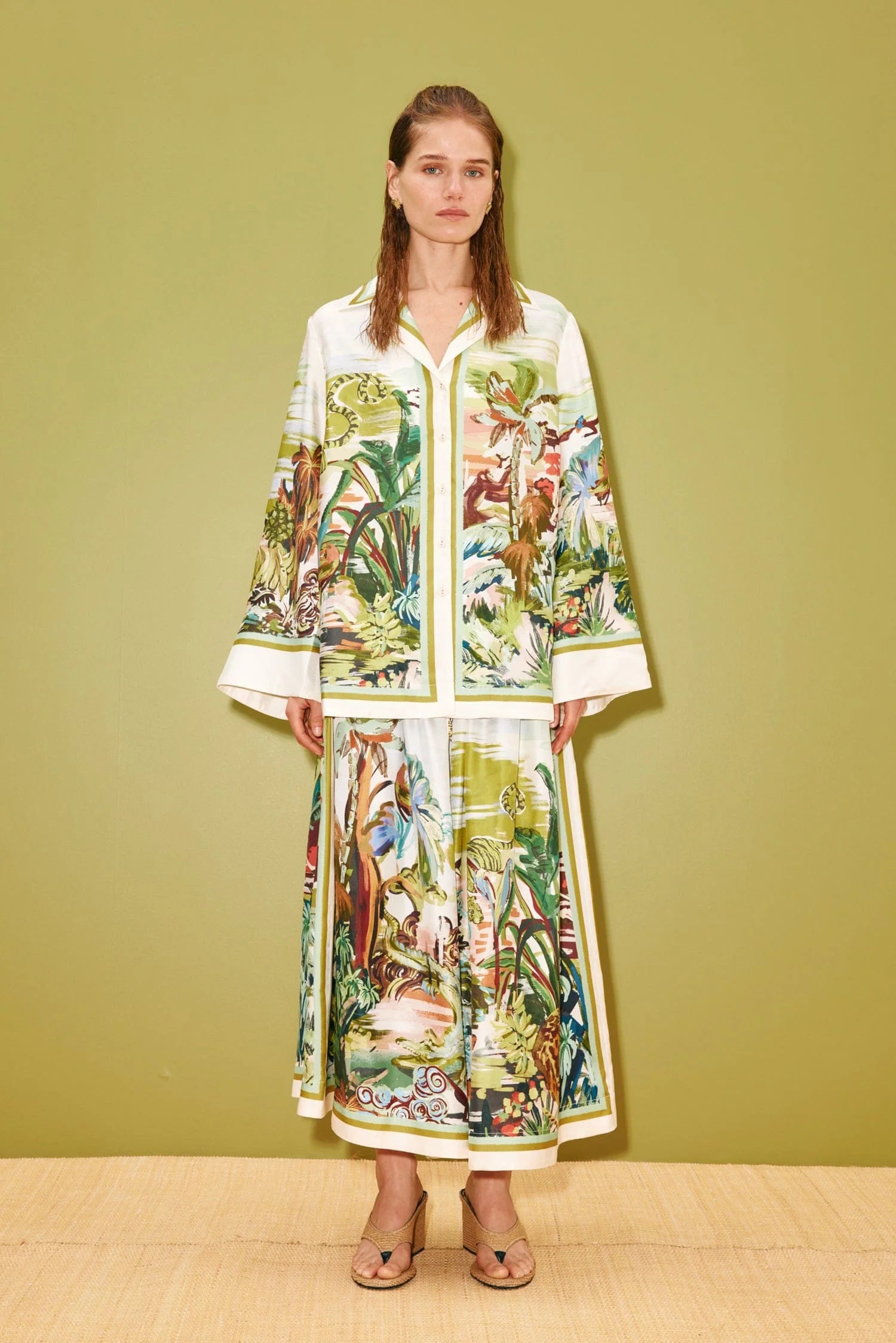 Alemais Jungle Boogie Silk Shirt