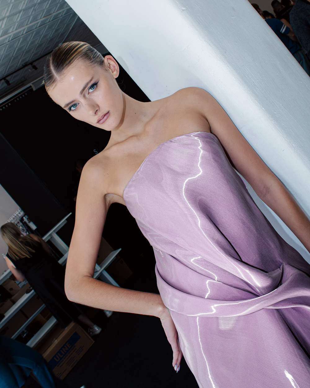 Kate Barton Kate Liquid Draped Gown Lilac