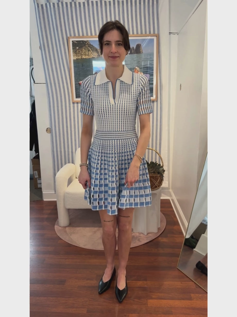 Jonathan Simkhai Tovi Knit Polo Mini Dress