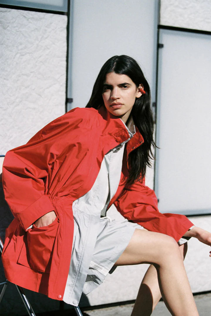 St. Agni Paper Taffeta Parka - Red