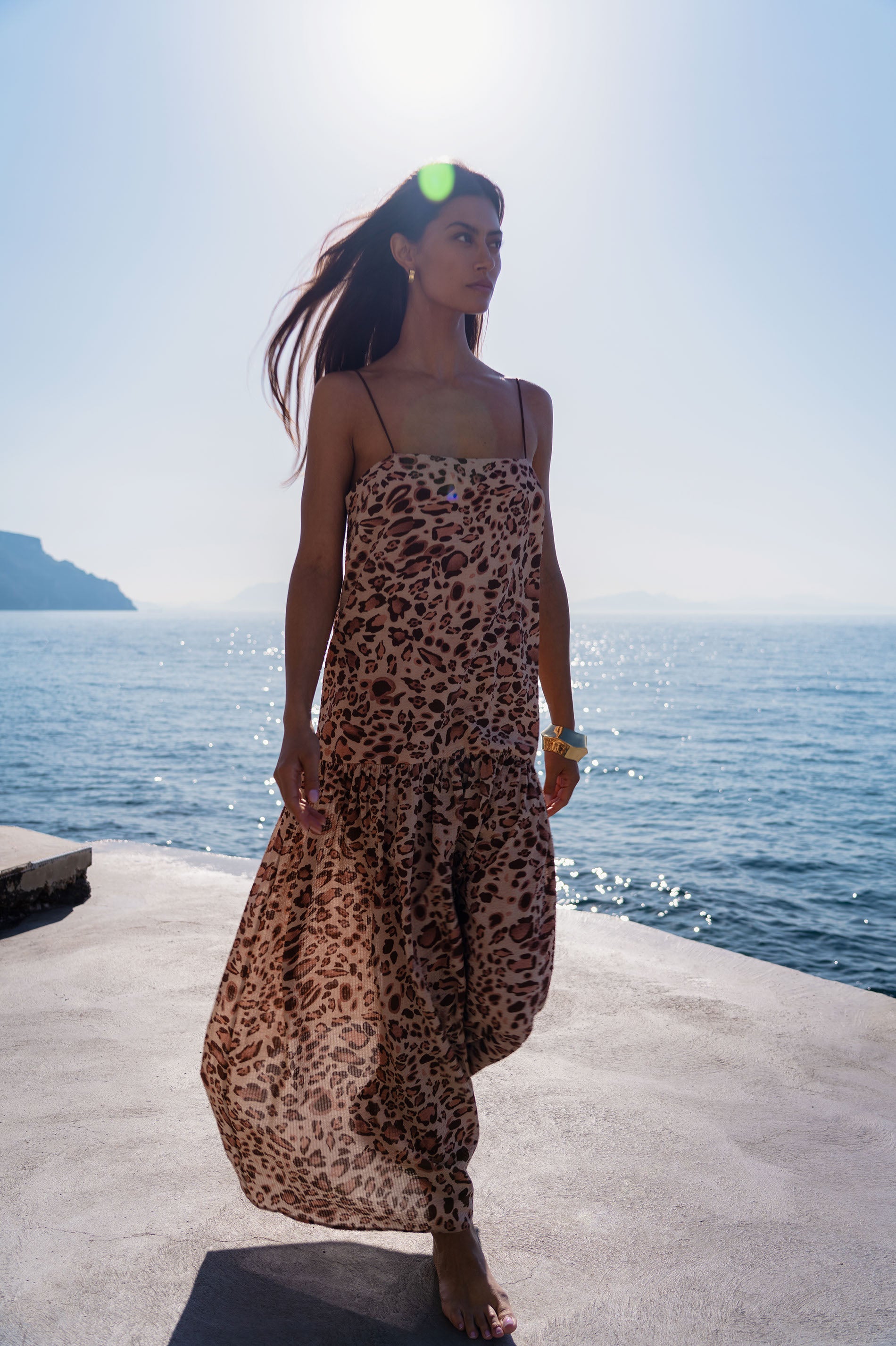 Kivari Paris Strappy Maxi Dress