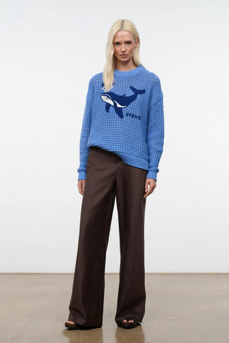 Staud Giada Sweater Nantucket Whale