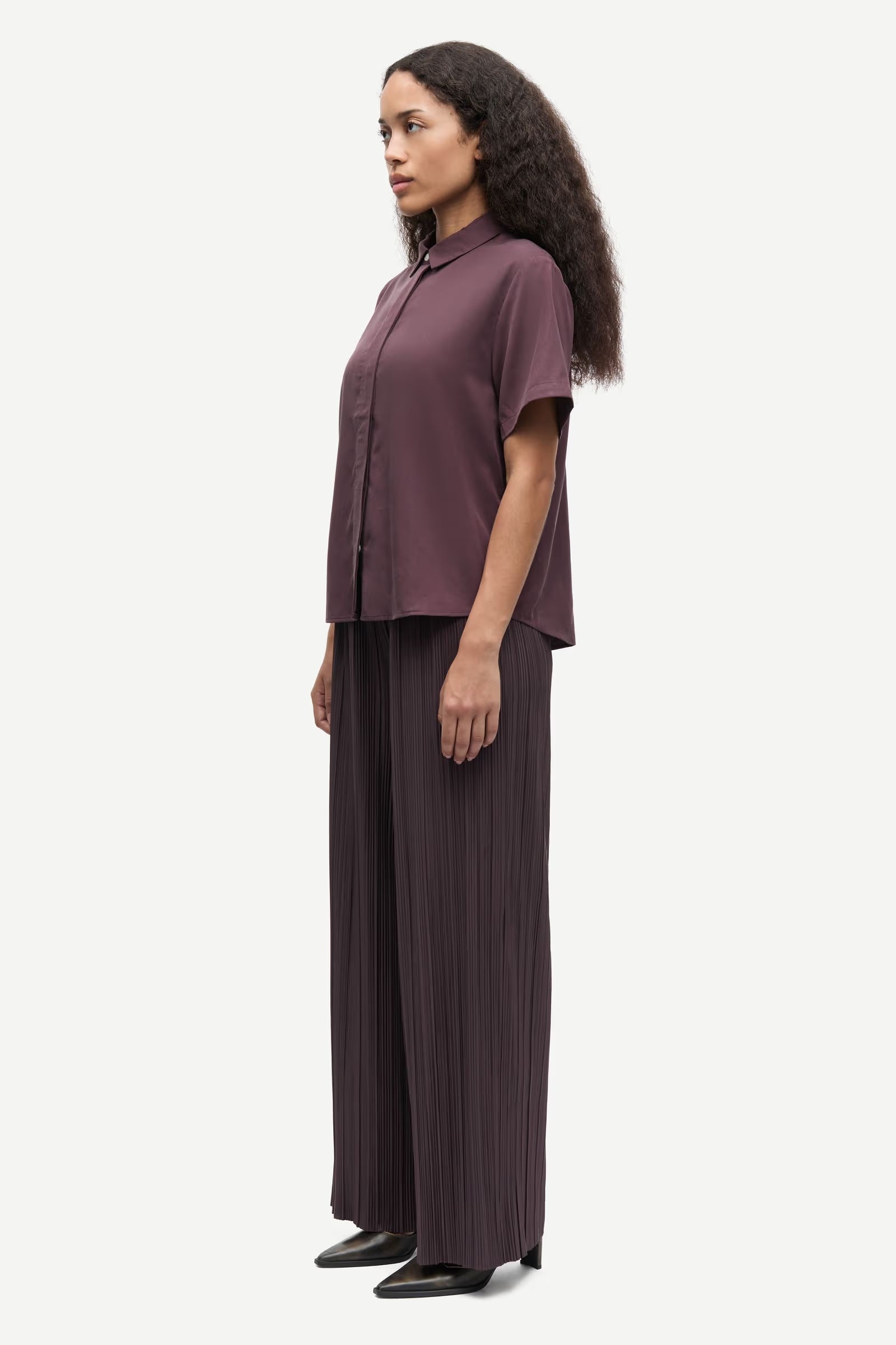 Samsoe Samsoe Mina SS Shirt - Fudge
