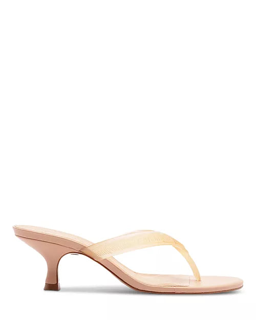 Farm Rio Rob Heeled Jelly Thong Sandals Blush