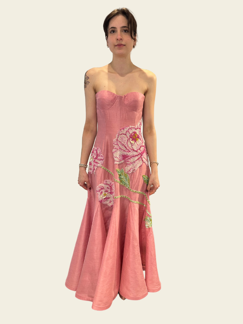 La Fuori Peony Petaleeza Corset Gown