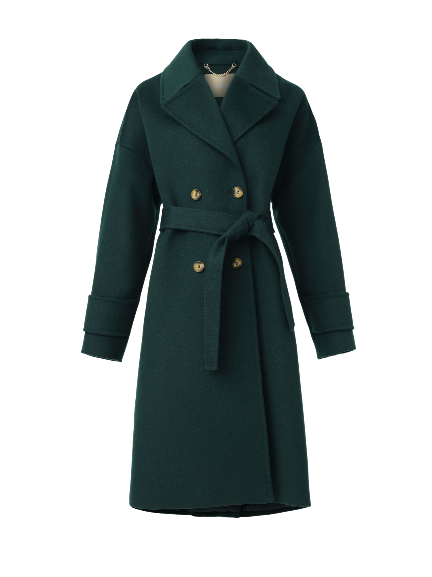 Malej Wool Green Coat