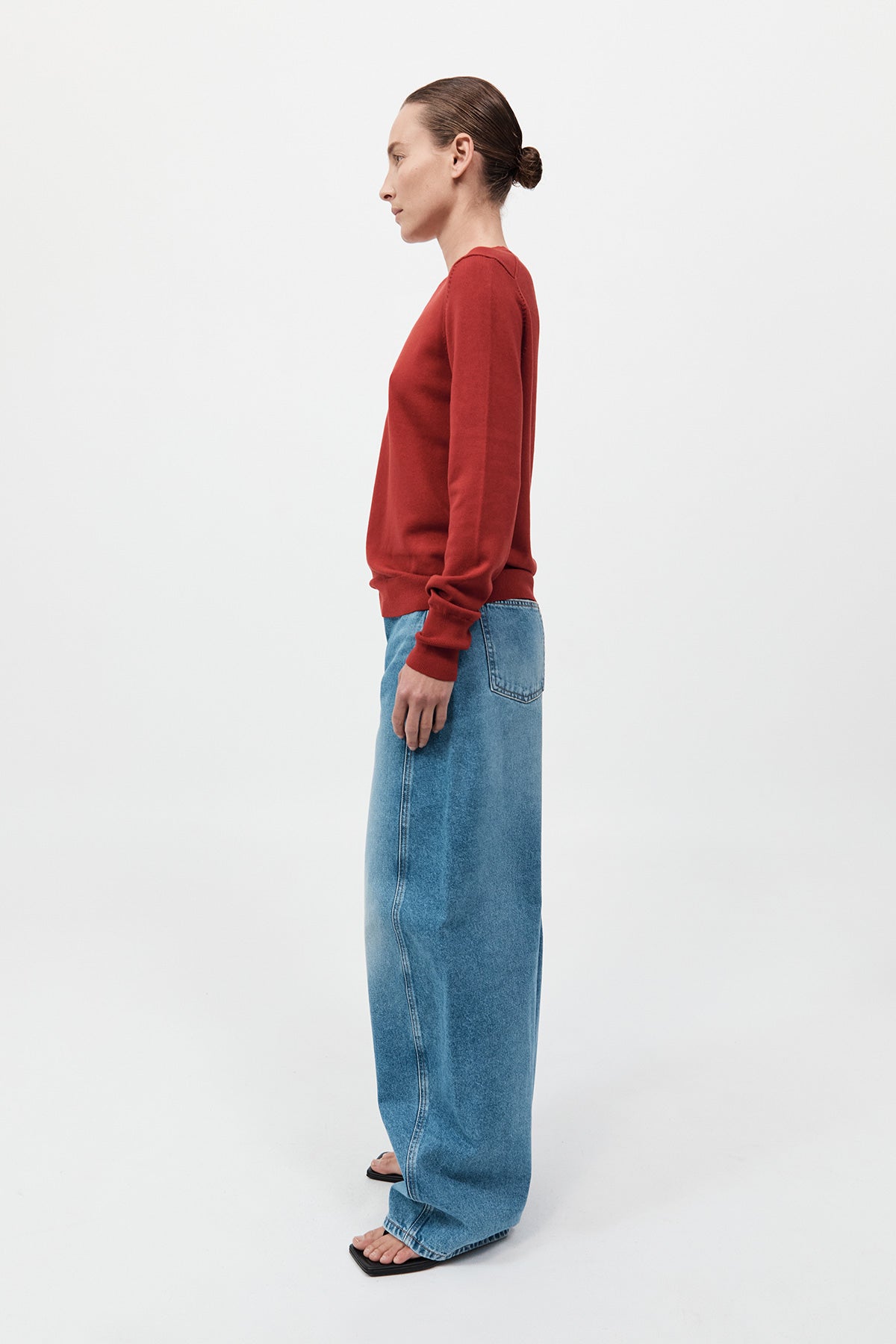 St. Agni Mid Rise Ballon Jeans 90s Blue