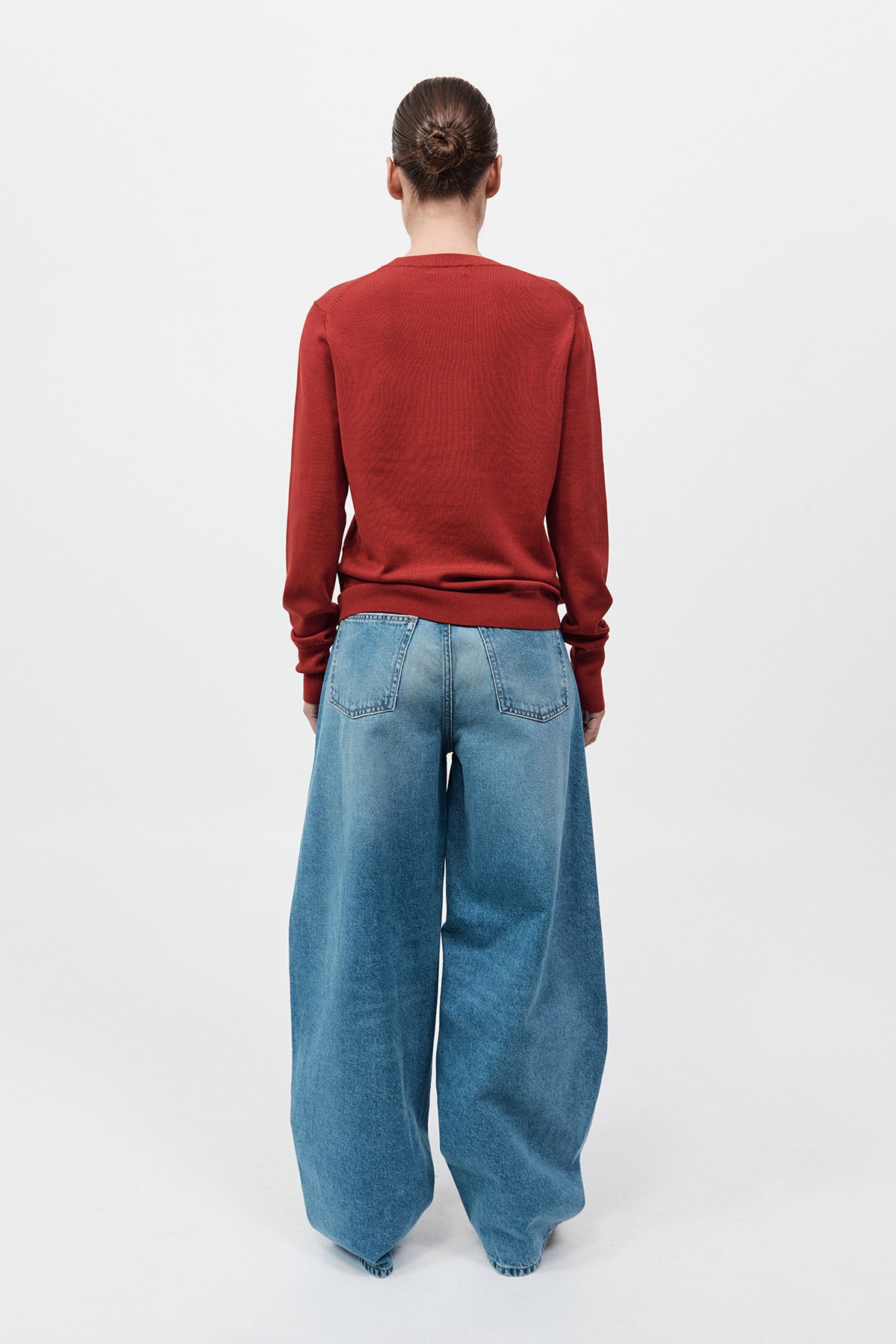 St. Agni Mid Rise Ballon Jeans 90s Blue