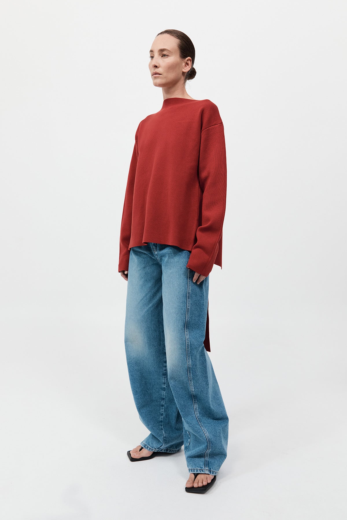 St. Agni Milano Knit Scarf Sweater