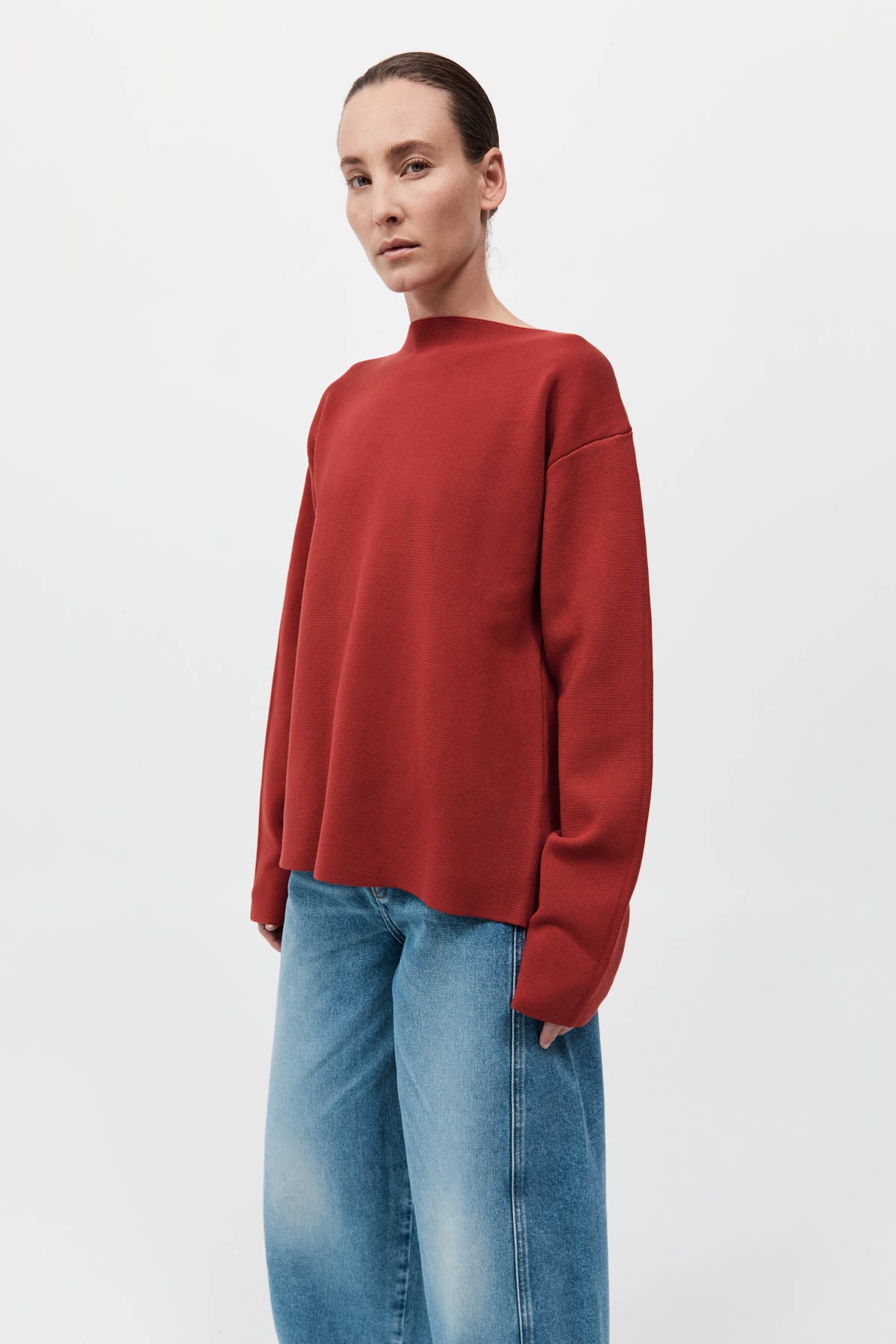 St. Agni Milano Knit Scarf Sweater