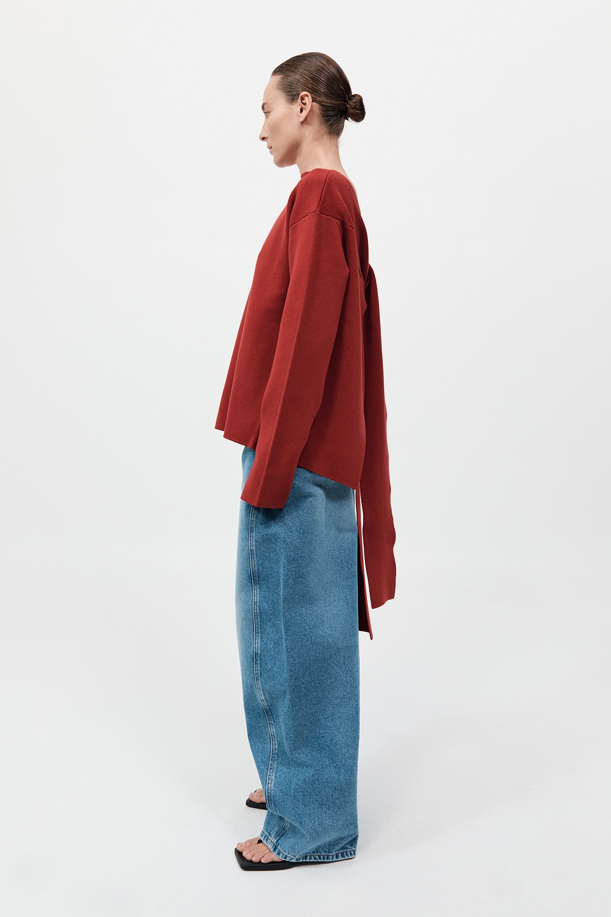 St. Agni Milano Knit Scarf Sweater