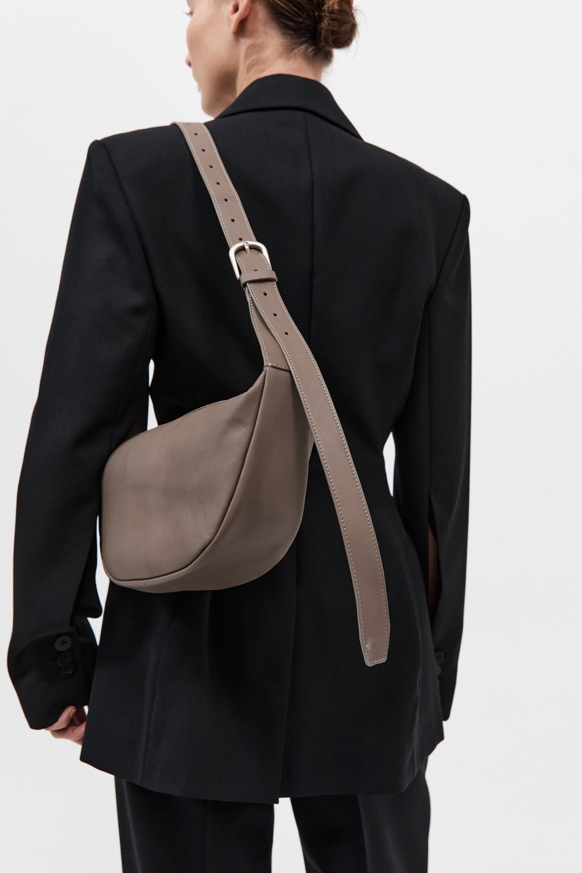St. Agni Adjustable Crescent Bag - Slate