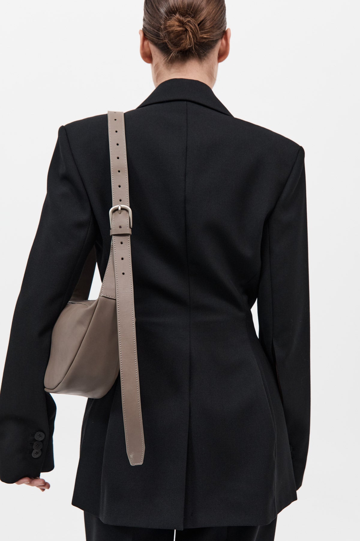 St. Agni Adjustable Crescent Bag - Slate