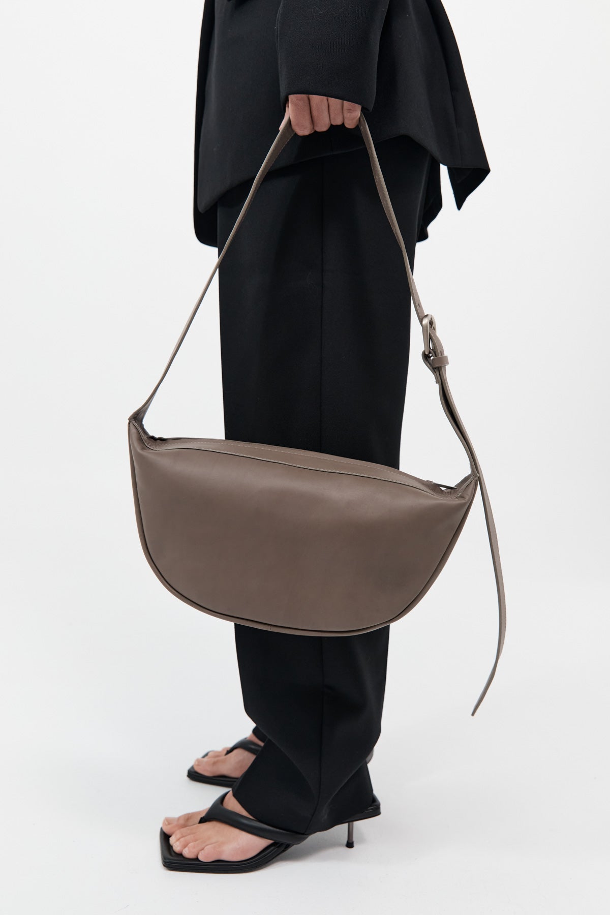 St. Agni Adjustable Crescent Bag - Slate