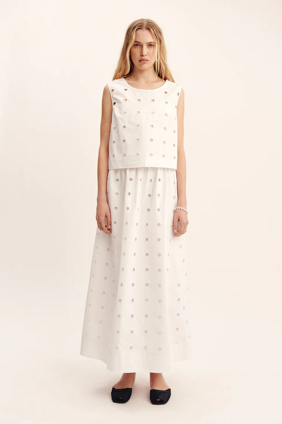 Posse Peggy Top - Vintage White