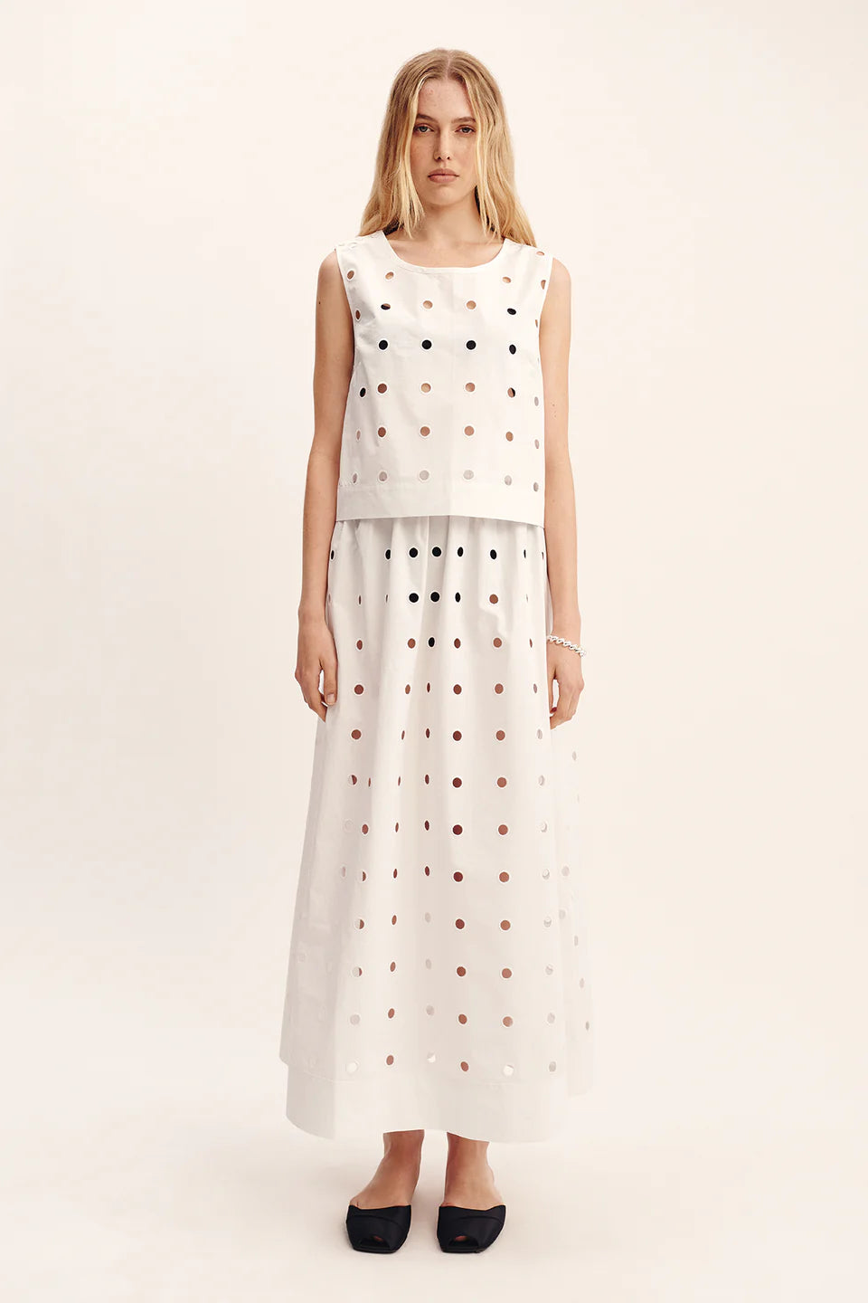Posse Peggy Top - Vintage White