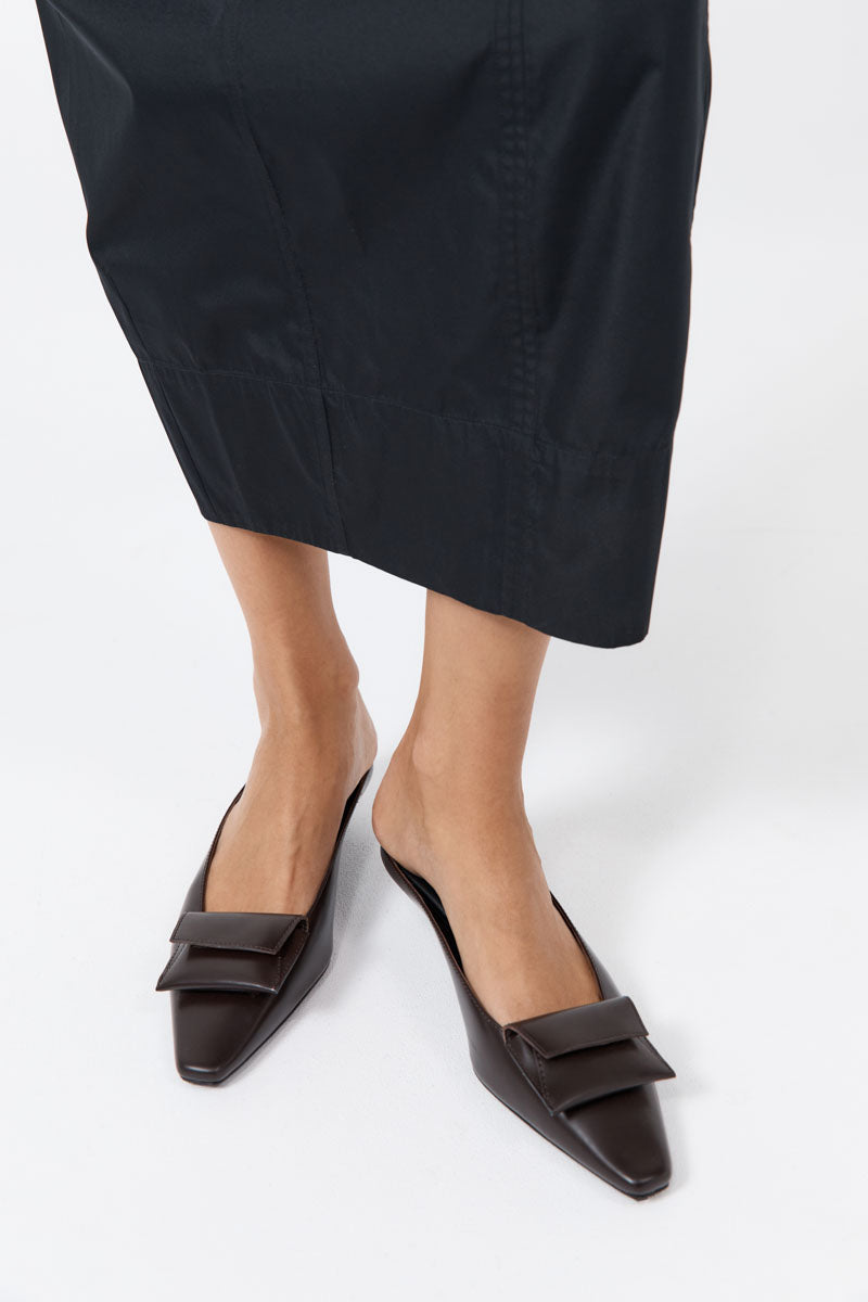 St. Agni Petit Pouch Heel - Coffee